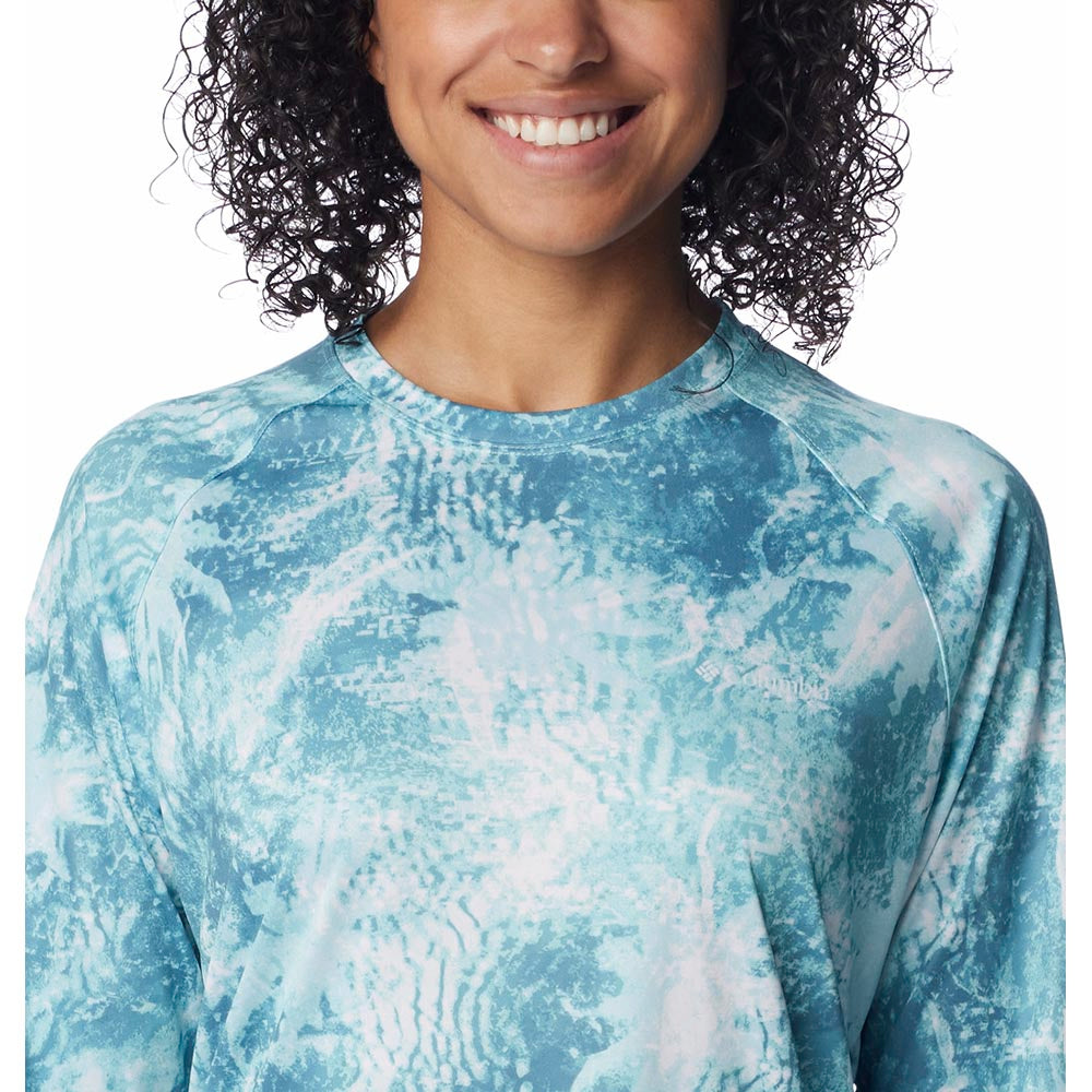 Columbia Women's Super Tidal Tee Long Sleeve – UPF Sun Protection, Moisture-Wicking, Quick-Dry Fishing Shirt