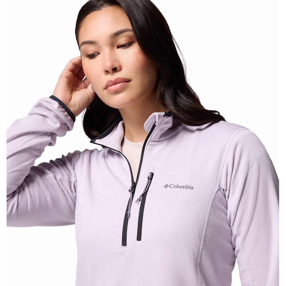Columbia Women's Essential Hike™ Grid Fleece Half Zip - Lavender